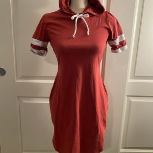 Dark Pink Dress w/Hood